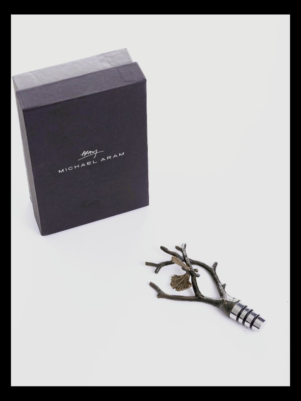 Michael Aram Butterfly Ginkgo Wine Stopper (EUC)